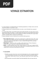 Voyage Estimation