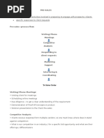 Pre Sales Flow Chart