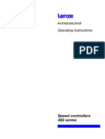 Antriebstechnik Operating Instructions: Speed Controllers 480 Series