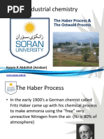 Industrial Chemistry: The Haber Process & The Ostwald Process