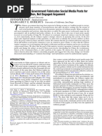 How The Chinese Government Fabricates Social Media Posts For Strategic Distraction Not Engaged Argument PDF