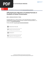 Diffusiophoresis Migration of Colloidal Particles in Gradients of Solute Concentration