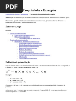 Potenciação - APLICAÇÕES