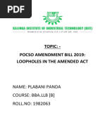 Pocso Amendment Bill 2019