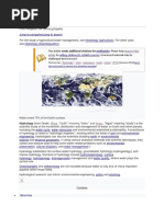 Hydrology: Hydrology (Agriculture) Hydrology (Disambiguation)