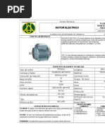 Ficha Tecnica Motor Electrico