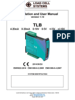 Installation and User Manual: 4-20ma 0-20ma 0-10V 0-5V +/-5V +/-10V