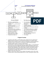 Harvard Architecture Von Neumann Architecture: Program Counter