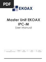 Master UNIT EK IPC-M MANUAL 