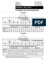 Technical Bulletin: Light Gauge Framing Section Properties