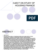 A Project On Study of Housing Finance