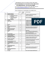 2.1.4.1 Daftar Prasarana