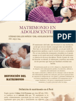 Matrimonio en Adolescentes