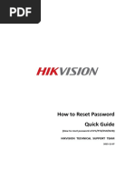 Cara Mereset DVR Dan NVR Hikvision CCTV PDF