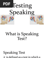 Testing Speaking