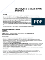 Laboratory Methods - Chap 05. Bacteriological Analytical Manual (BAM) Chapter 5 - Salmonella