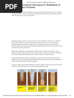 Ground Improvement Techniques For Stabilization of Different Soils