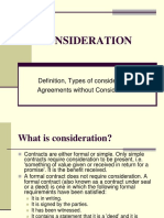 Consideration: Definition, Types of Consideration, Agreements Without Consideration