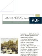 Akhir Perang Aceh