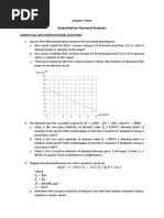 Quantitative Demand Analysis: Conceptual and Computational Questions