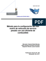 Método para La Configuración Del Tren Motriz de Vehículos de Servicio Pesado Con Uso Eficiente de Combustible