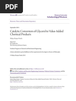 Catalytic Conversion of Glycerol To Value-Added Chemical Products PDF