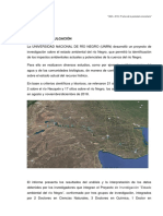 Estado de La Cuenca Del Río Negro - Informe de Divulgacion Final UNRN