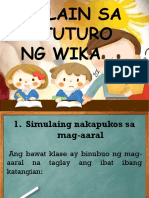 Simulain Sa Pagtuturo NG Wika