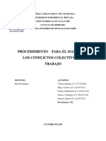 Procedimiento para El Manejo de Los Conflictos Colectivos de Trabajo