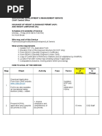 Step Client Activity Fees Forms Duration of Activity Person in Charge