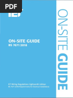 On-Site Guide (BS 7671 - 2018) (Electrical Regulations) PDF