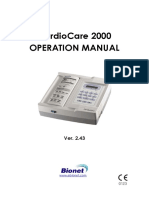 Cardiocare 2000 Operation Manual