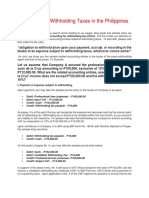 Accounting For Withholding Taxes in The Philippines