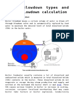 Boiler Blowdown Types and Boiler Blowdown Calculation