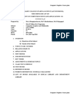 CG Course Plan 12UCAM601