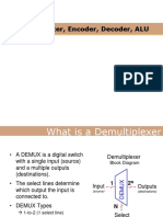 Demux, Encoder, Decoder, ALU