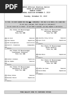 Rankin County Sample Ballot - November 5, 2019 - General Election