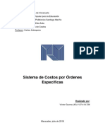 Sistema de Costos Por Ordenes Especificas