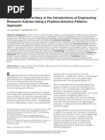 Establishing A Territory in The Introductions of Engineering Research Articles Using A Problem-Solution Patterns