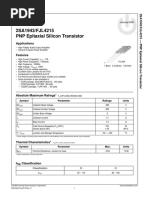 2SA1943/FJL4215 PNP Epitaxial Silicon Transistor: Applications