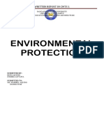 Environmental Protection: Written Report in Cwts 1