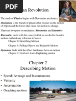 Newtonian Revolution: Mechanics Is The Branch of Physics That Focuses On The Motion