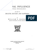 William Barnes - Personal Influence An Aid To Health Success and Happiness 1906