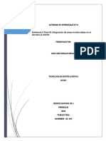 Evidencia 5 Fase III, Integración de Áreas Involucradas en El Servicio Al Cliente