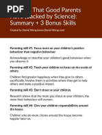 Good Parenting Skills Summary and Bonus Skills PDF