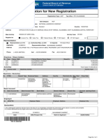 Application For New Registration: Registry