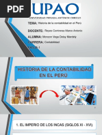 Historia de Contabilidad en El Peru