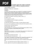 PAPER 2 - Two-Echelon Supply Chain Models: Considering Duopolistic Retailers' Different Competitive Behaviors