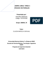 Avance - Tarea 3 - Espacios Vectoriales