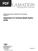 Alignment of Vertical Shaft Hydro Units: Facilities Instructions, Standards, and Techniques Volume 2-1